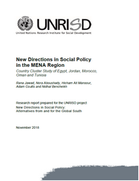 New Directions in Social Policy in the MENA Region: Country Cluster Study of Egypt, Jordan, Morocco, Oman and Tunisia